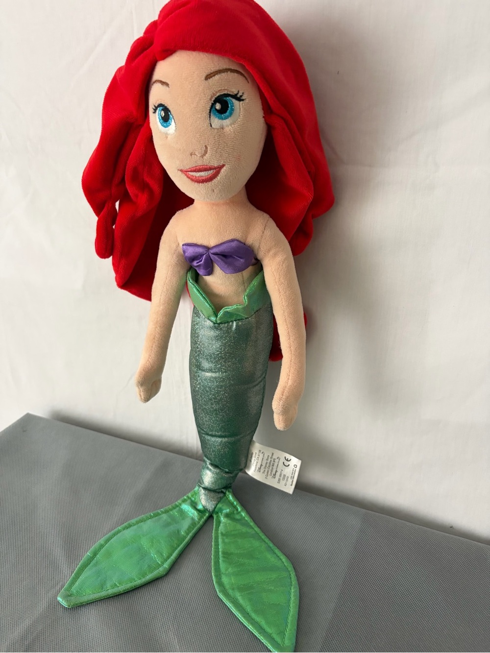 Ariel The Little Mermaid Plush Doll Red Hair Disney (F174)